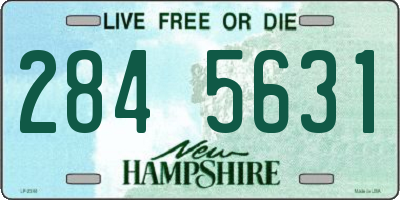 NH license plate 2845631