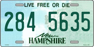 NH license plate 2845635