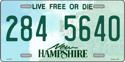 NH license plate 2845640