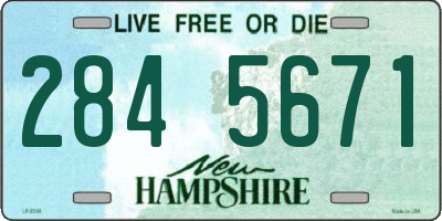 NH license plate 2845671