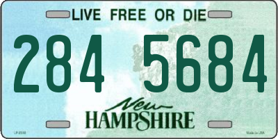 NH license plate 2845684