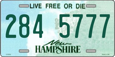 NH license plate 2845777