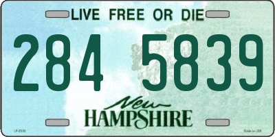NH license plate 2845839