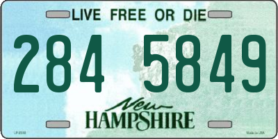 NH license plate 2845849