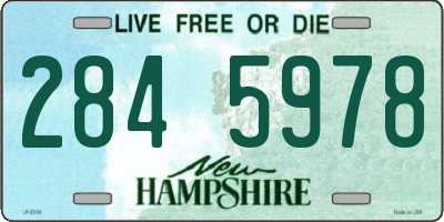 NH license plate 2845978