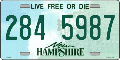 NH license plate 2845987