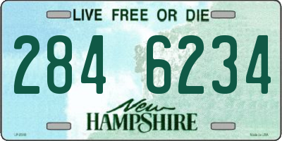 NH license plate 2846234