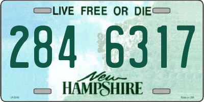 NH license plate 2846317