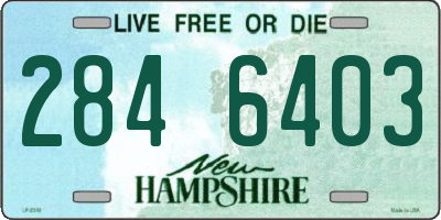 NH license plate 2846403