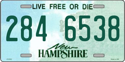 NH license plate 2846538