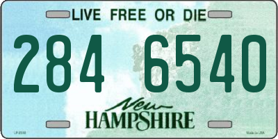 NH license plate 2846540