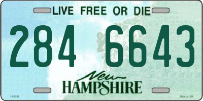 NH license plate 2846643