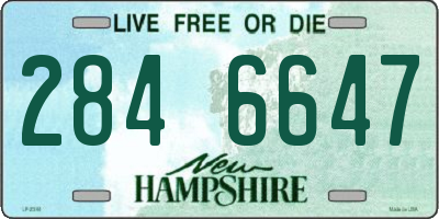 NH license plate 2846647