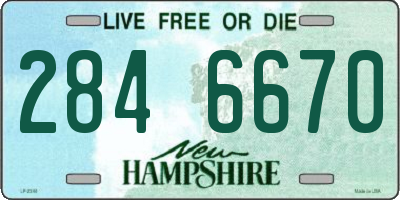 NH license plate 2846670
