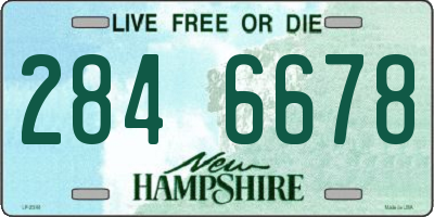 NH license plate 2846678