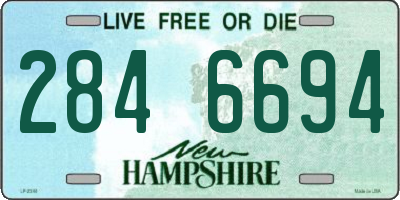NH license plate 2846694