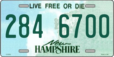 NH license plate 2846700