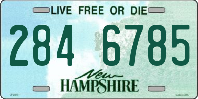 NH license plate 2846785