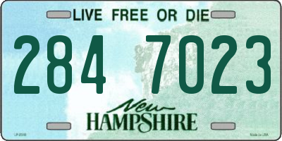 NH license plate 2847023