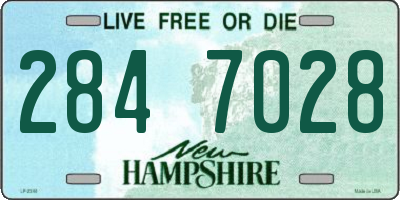 NH license plate 2847028
