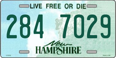 NH license plate 2847029
