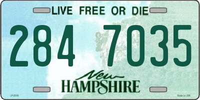 NH license plate 2847035