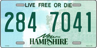 NH license plate 2847041