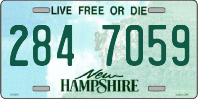 NH license plate 2847059