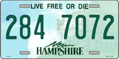 NH license plate 2847072