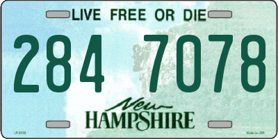 NH license plate 2847078