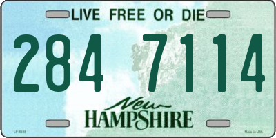 NH license plate 2847114
