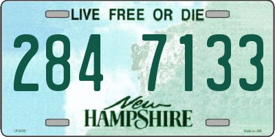 NH license plate 2847133