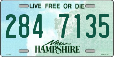 NH license plate 2847135