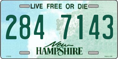 NH license plate 2847143