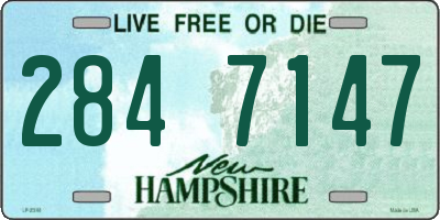 NH license plate 2847147