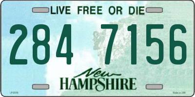 NH license plate 2847156
