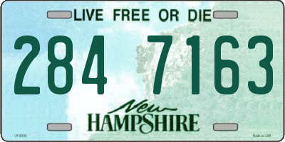 NH license plate 2847163