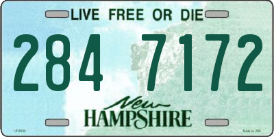 NH license plate 2847172