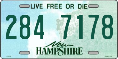 NH license plate 2847178