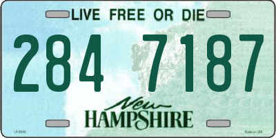 NH license plate 2847187