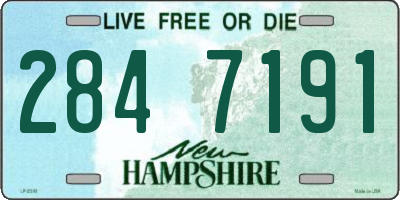 NH license plate 2847191