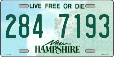 NH license plate 2847193