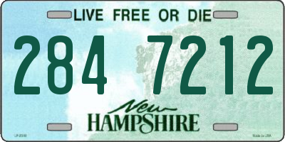 NH license plate 2847212