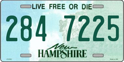 NH license plate 2847225