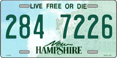 NH license plate 2847226