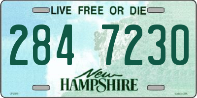 NH license plate 2847230