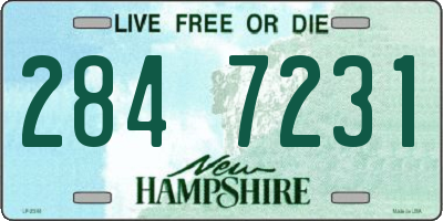 NH license plate 2847231