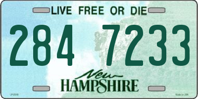 NH license plate 2847233