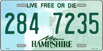 NH license plate 2847235