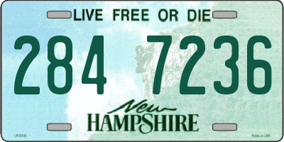 NH license plate 2847236